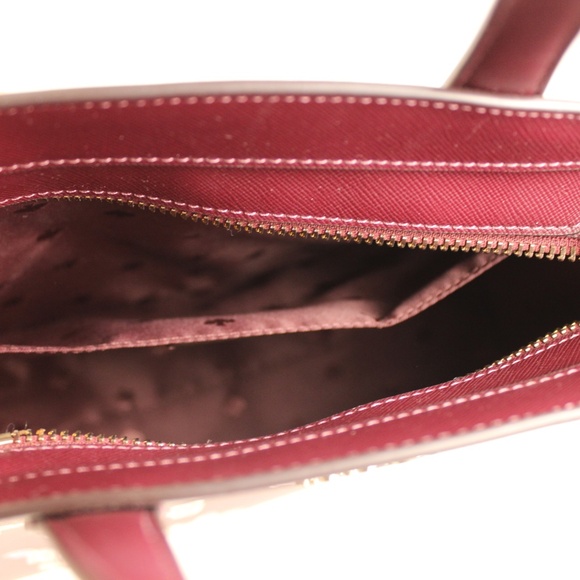 Kate Spade Tinsel Frosted Floral Berry Satchel - Picture 2 of 3